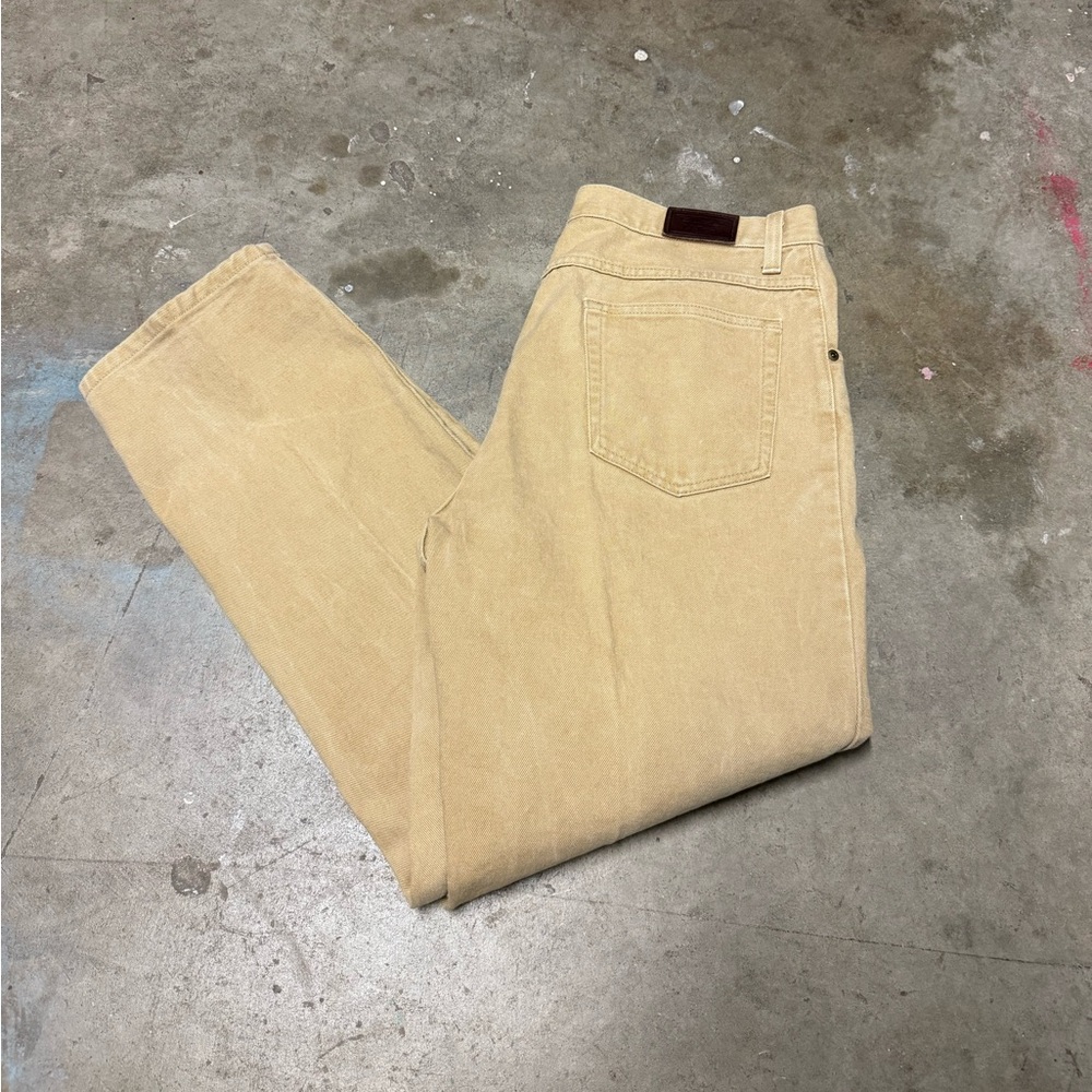 Vintage L.L. Bean Khaki Relaxed Loose Fit Pants Like new Size 33x30 90s Y2K